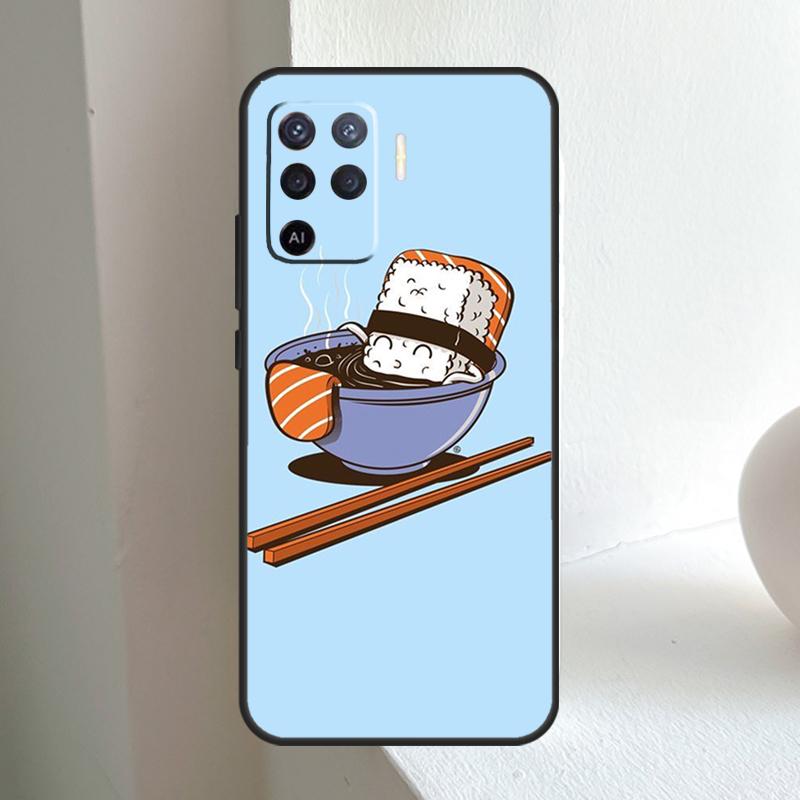 Japanisches Sushi Essen Für OPPO A80 A60 A40 A5 A6 Pro A15 A17 A57 A16 A76 A96 A18 A38 A58 A78 A98 A54 A74 A94 Hülle