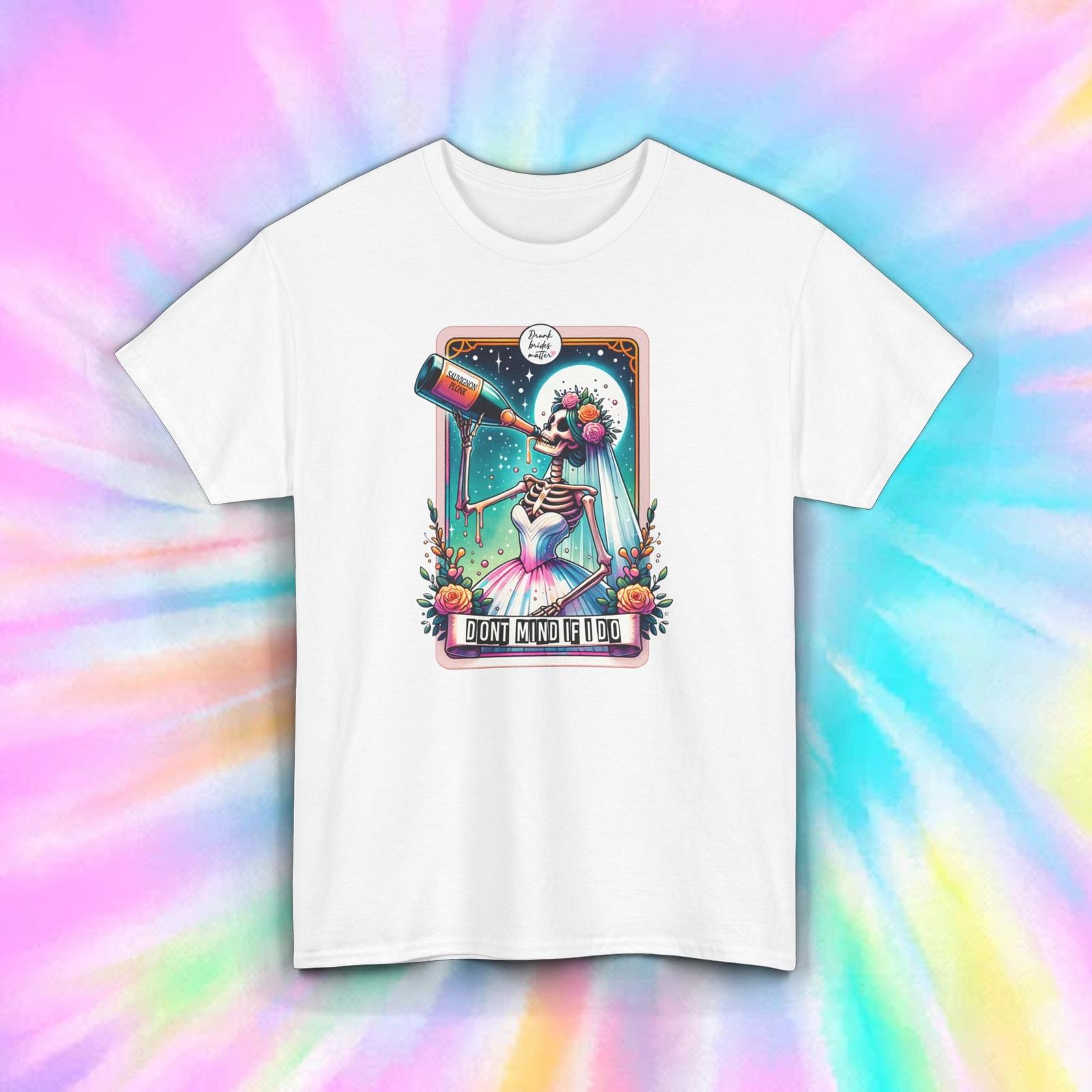 Don t Mind If I Do T-Shirt | Funny Skeleton Bride Graphic Tee | Humor | S-5XL S разноцветный