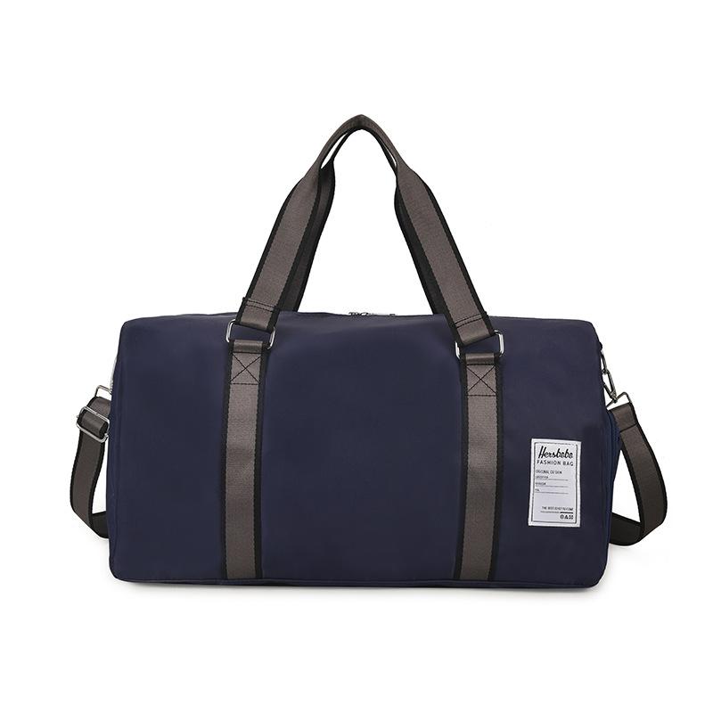 Portable travel bag, men's and women's independent shoe compartment, wet and dry separation, sports fitness bag, casual shoulder messenger luggage bag