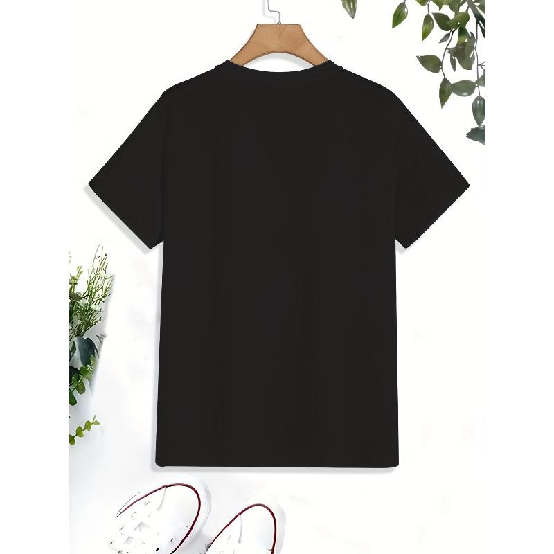 European Size Spider Web Print Tee Shirt, Tee For Men, Casual Short Sleeve T-shirt For Summer Spring Fall, Tops As Gifts