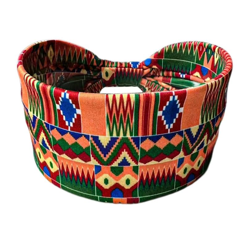 Stretchy Bohemian Pattern Hairband Sweat Resistant Workout Headbands For Gym Outdoor Travel Activity Sport Accessory