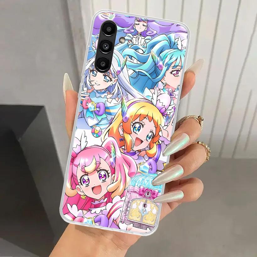 Pretty Cure Anime Phone Case for Samsung Galaxy A17 A16 A37 A26 A36 A57 A56 A15 A25 A35 A55 A14 A24 A34 A54 A13 A23 A33 A53 Gala