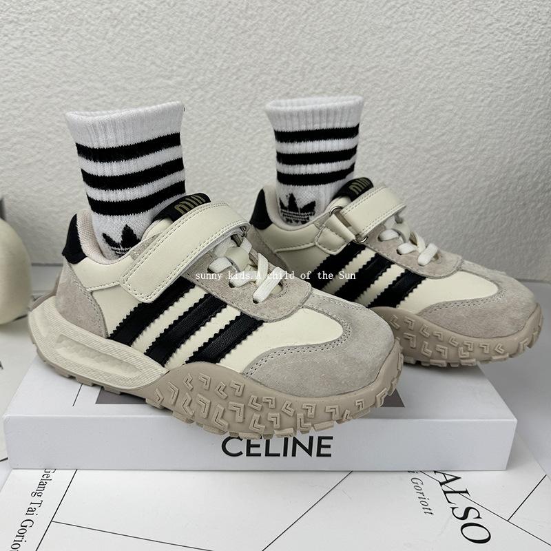 Children's Sports Shoes Trendy Brand Girls 2025 Autumn New German Training Shoes Korean Version of Boys Platform Casual Forrest Gump Shoes