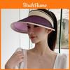 Sun Protection Summer Womens Wide Brim Straw Hat For Beach Outdoor Travel