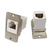 6P6C RJ12 Female To Female Connectors Threadeds Mounting Adapters For Communication Devices And Panel