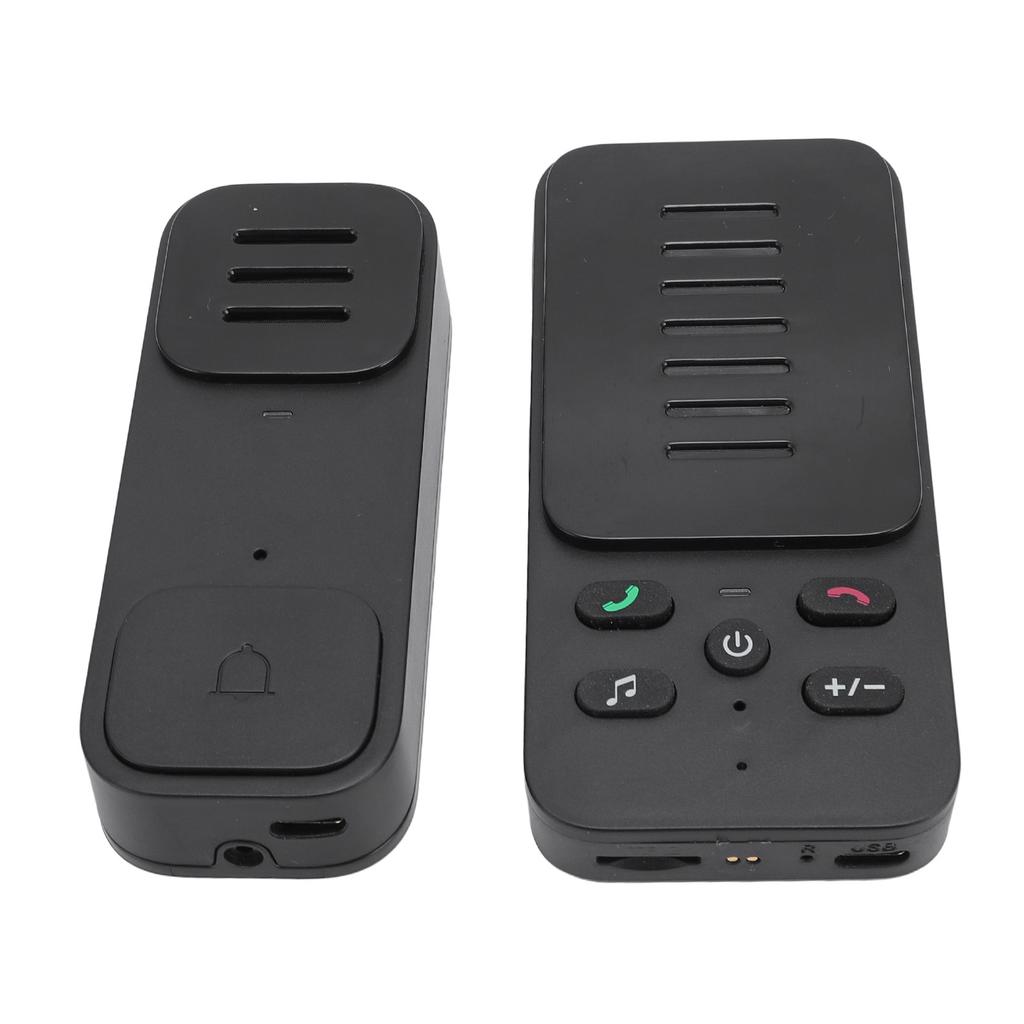 Wireless Intercom Doorbell LED Indicator 1000ft Range Electronic Full Duplex Doorbells with 6