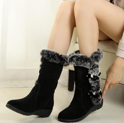 Frauen Stiefel Winter Stiefel Schuhe Niedrigen Absatz Kurze Stiefel Warm Halten Stiefeletten Nicht-slip Weibliche Schuhe Frauen Winter stiefel Schuhe Plüsch