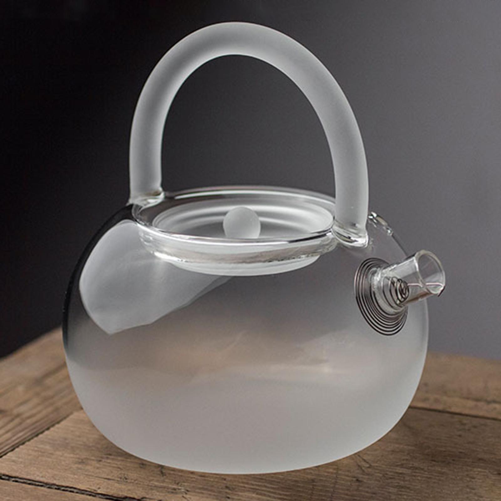 

clouds Fog Glass Teapot 780ml Creative Heat Resistant Frosted Tea Pot for Household чистый