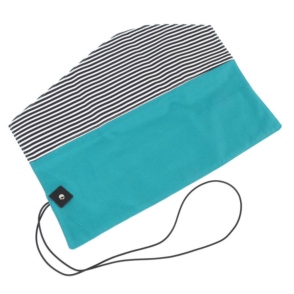 Crochet Hook Storage Bag Portable Oxford Cloth Knitting Needle Organizer with Size Markings Green