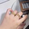 Blind Box Court Style Dopamine Enamel Dripping Oil Medieval Opening Ring Flower High Sense Ring