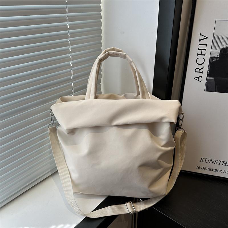 Chic Canvas Tote Bag In Black Yellow Blue And White Colors Ideal For Daily Use