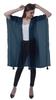 Moomaya Womens Georgette Shrug Open Front Long Sheer Coverup w  Tassels