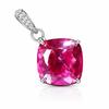 Natural Pink Sapphire Pendant 32 Ct 925 Sterling Silver September Birthstone for Gem Collections
