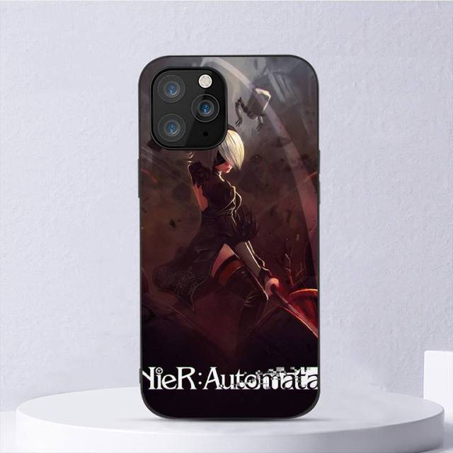 Nier Automata 2b Girl Fashion Black For iPhone Samsung Galaxy Redmi Note S 17 16 15 14 13 20 24 25 54 Pro Max Ultra Fe Air Cover Poco