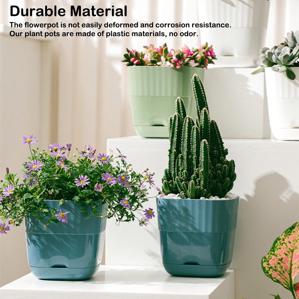 Flower Pot Multiple Holes Trays Succulent Planter Indoor Plants Pots Drain Breathable Case Home Bonsai Decoration