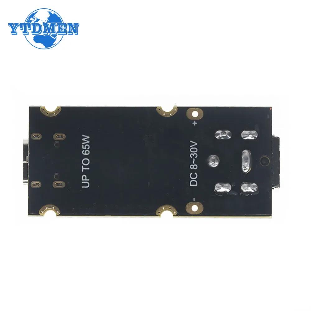 1PCS PD65W Fast Charging Module Type-C USB Interface Supports PD3.1 QC3.0 SCP PPS Fast Charger 5V 9V 12V 20V