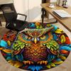 1pc Owl Nature Office Round Area Rug, Indoor Mat Suitable For Office, Under Office Chairs Bedroom Living Room Home Decor, Room Deco 146
