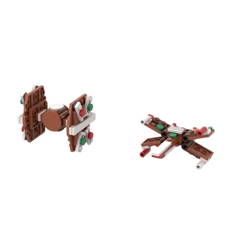 Bricklink Star Movie Weihnachten Lebkuchen Serie Raumschiff 40806 Walker Snowspeeder Bausteine Kinderspielzeug Weihnachtsgeschenk