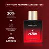 BELLAVITA The FLASH | Długotrwała woda perfumowana 100ml Perfumy dla mężczyzn | Cytryna, drzewo cedrowe i piżmo | Premium zapach dla mężczyzn
