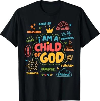 Ich bin ein Kind Gottes Christliches Retro Jesus Glaube Design Geschenke T-Shirt