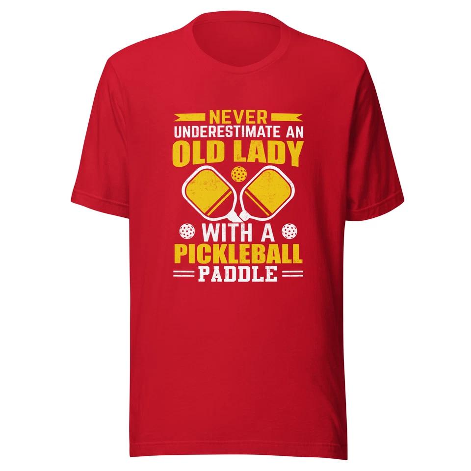 Pickleball T-shirt Never Underestimate an Old Lady 2 S