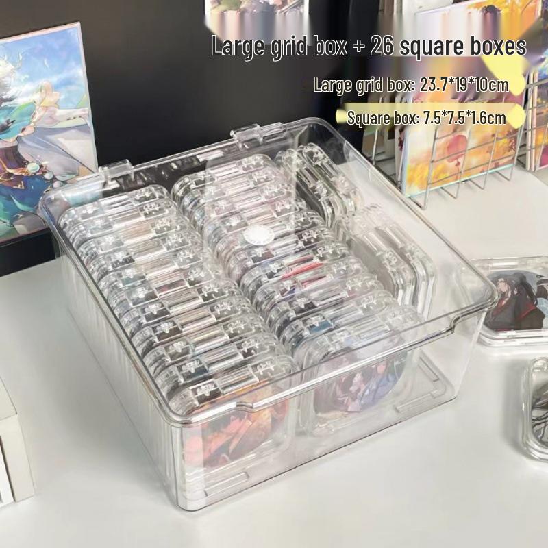 Dustproof Transparent Jewelry Organizer Box for Necklaces and Ornaments