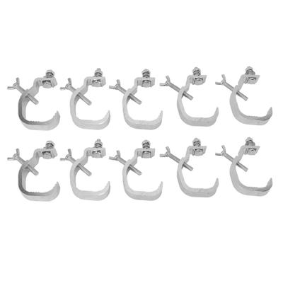 10PCS Stage Light Clamp 77lb Truss Clamp Aluminium Alloy Effortless Install Fits 30 To 52mm OD Pipe