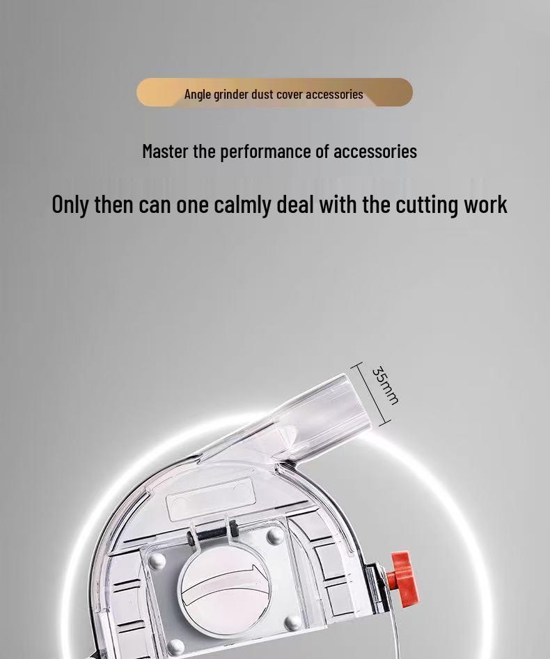 Angle Grinder Dust Collection Cover for Dust-Free Cutting and Polishing