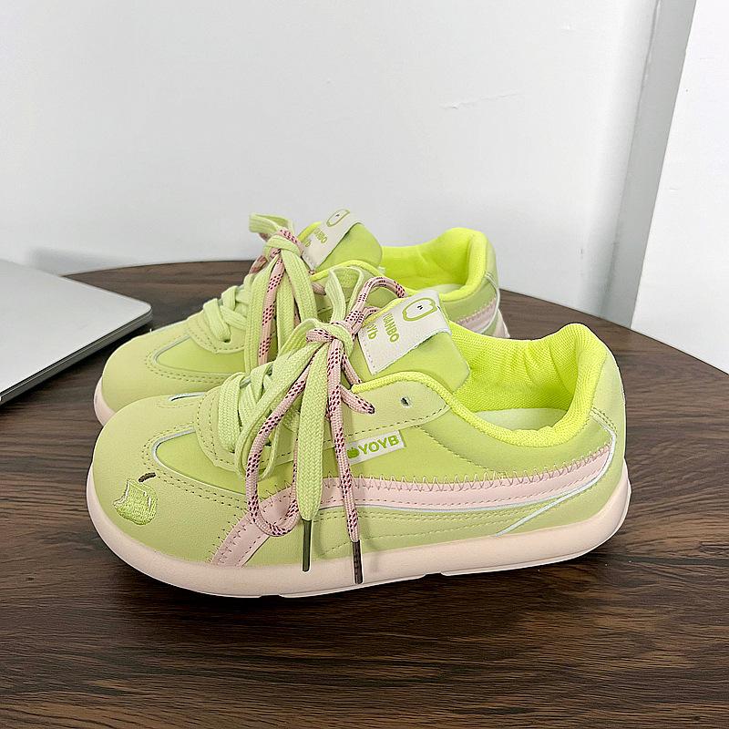 Fashion Women's Casual Outdoor Lace Up Sport Shoes 2025 Spring Autumn Korean Round Toe Sneakers Vulcanized Shoes Tenis De Mujer Size 40