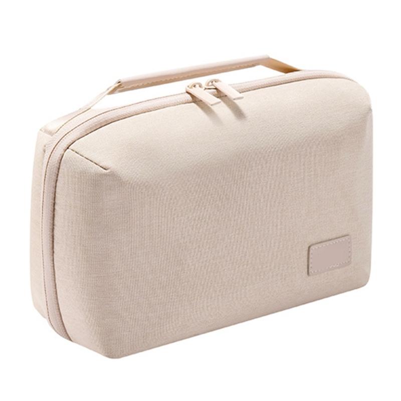 Portable Digital Products Bag for Travel and Daily Use with Zippered Closure Wear Resistant Fabric Organiser Stylish
