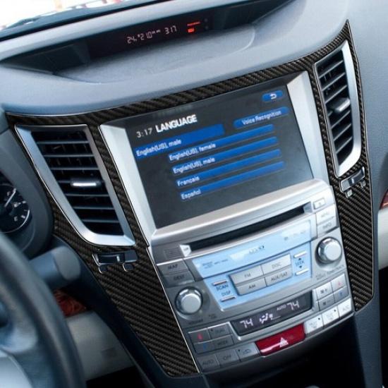 Carbon Fiber Center Air Vent Outlet Cover Trim For Subaru Legacy/Outback