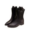 Medium boots  new western cowboy boots but knee high Martin boots slim Chelsea boots tide