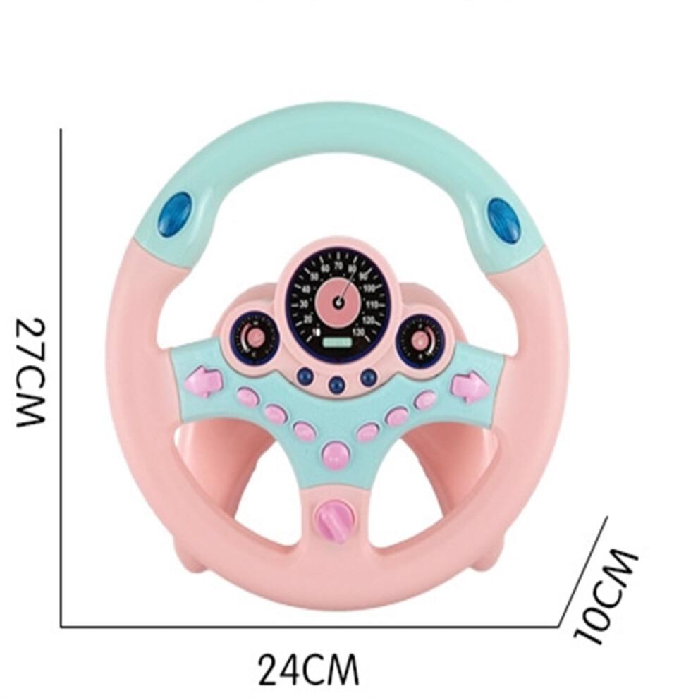 Spielzeug für Kinder - 9-Zoll-Volante Giocattolo mit Musik - Interaktives Lenkradspielzeug für Kinder