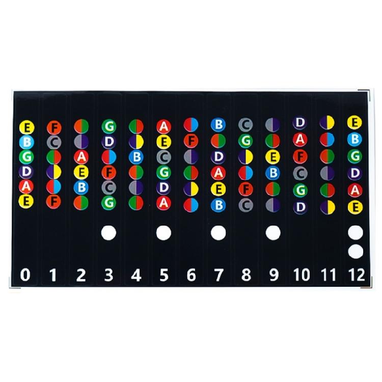 Guitar Fret Stickers Beginner Learning Fretboard Stickers Guitar Note Stickers Chord Stickers Fret Map Sticker for Kids