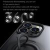 For iPhone 16 Pro Case Compatible with MagSafe Kickstand Matte PC+TPU Phone Cover with Silicone Ring