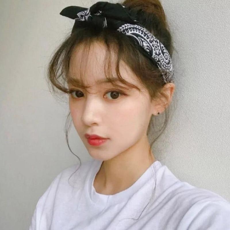 Girls Bandana Head Wrap Exquisite Hip Hop Hair Cover Wrap Turban Photo Props