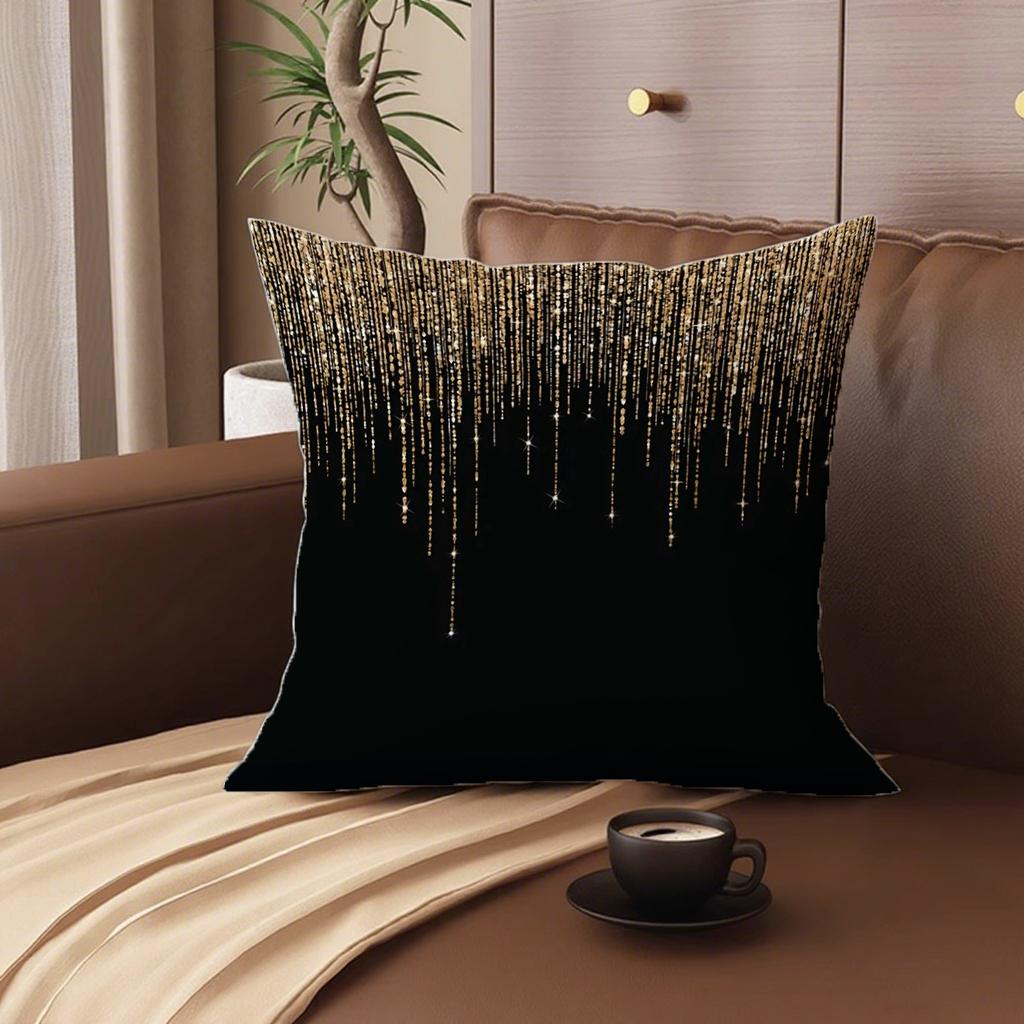 Marble & Gold Patterned Pillowcasesuitable For Sofa Car Bedroom Decorative Cushion Cover Pillow Cover