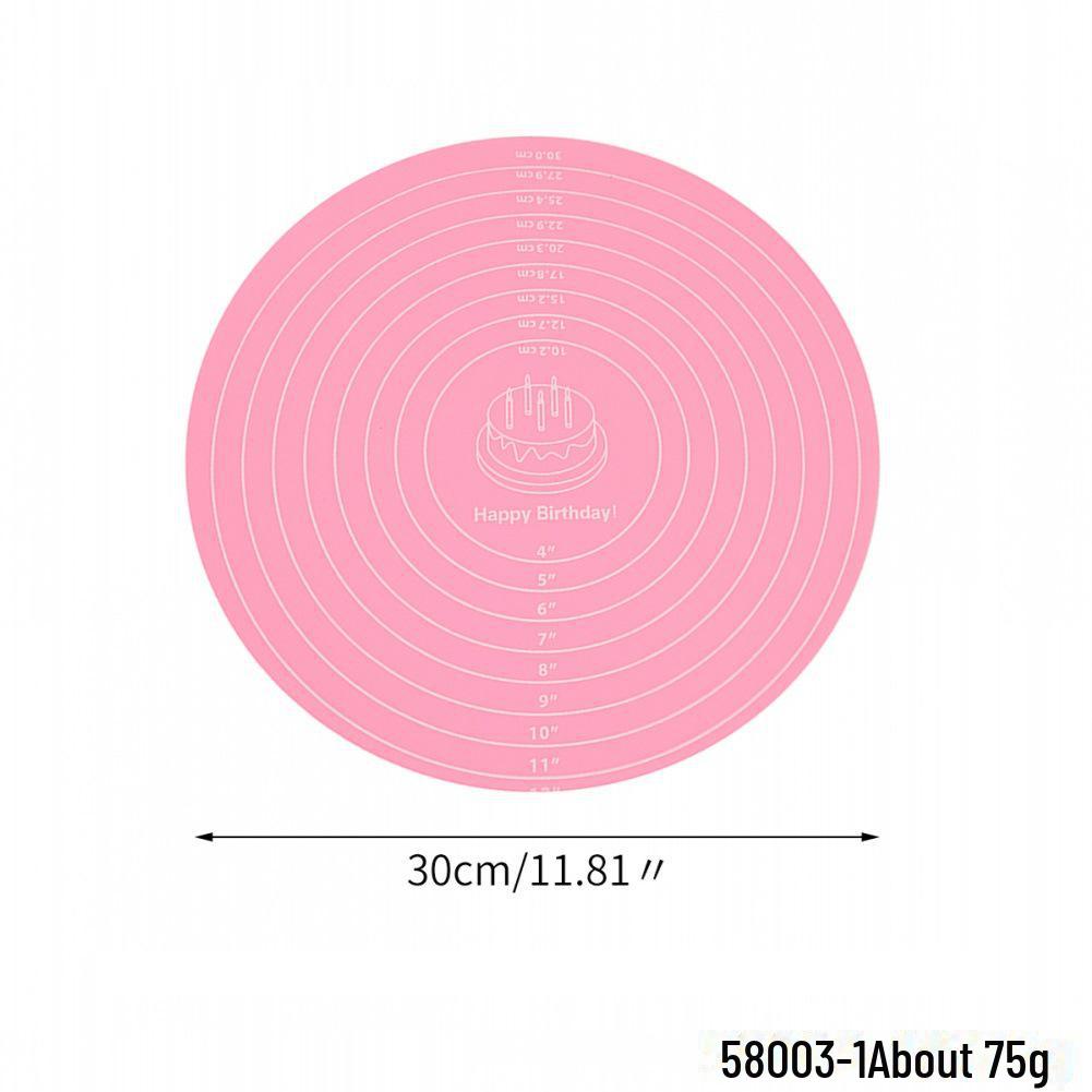 30cm Non-Slip Silicone Baking & Kneading Pad - High Temp Resistant Insulation Mat