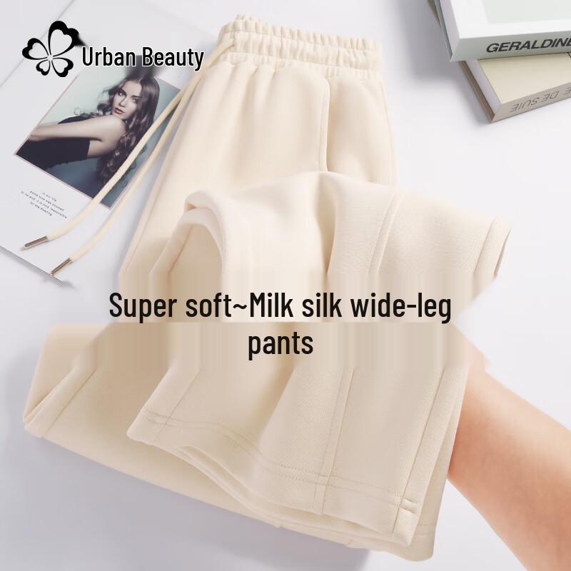 Women s High-Waist Wide-Leg Casual Pants M