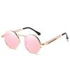 Punk Style Sunglasses, Retro Spring Metal Glasses Legs Personalized Sunglasses Women'S Reflective Sunglasses 8478