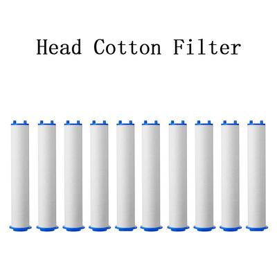 Vervangende Douchekop Katoen Filter Set Waterzuivering 9,5 cm Lengte Verwijder Chloor/Fluoride voor Douchewater Reiniging