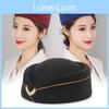 Beret Flight Attendant Hat Women Cap Fashion Casual Stewardess Hats Solid Color