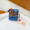 Japanese and Korean Cartoon Sausage Puppy for AirPods 1 /1 Protective Case Pro1 Bluetooth 1/1 Generation Earphone Case Denim