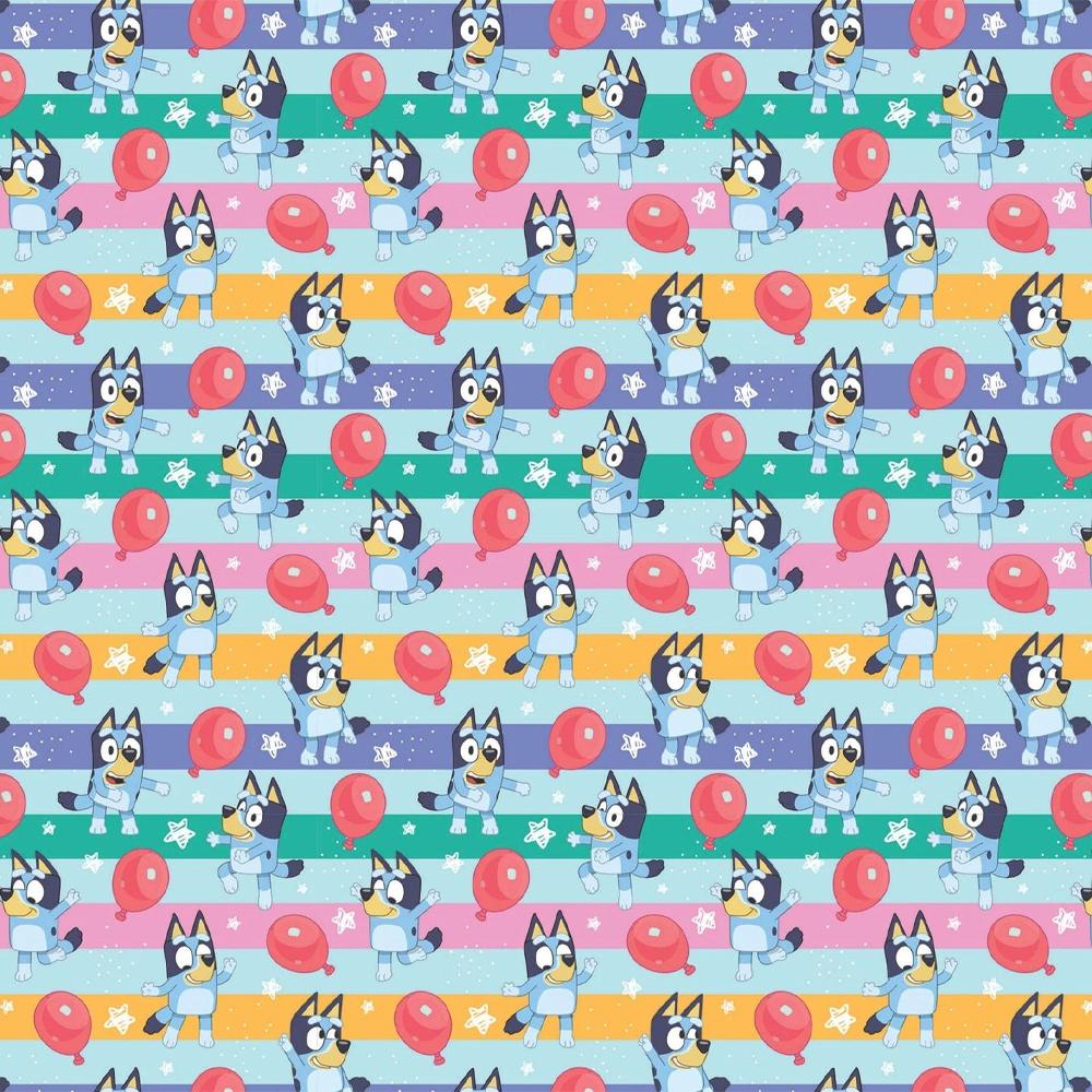 Bluey Balloon Gift Wrap Sheets