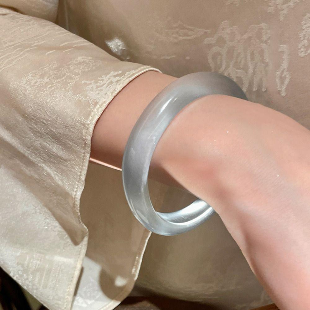 Geometric Circular Bracelet Round Opal Bracelet Simple Chinese Style Bangle Spring Summer