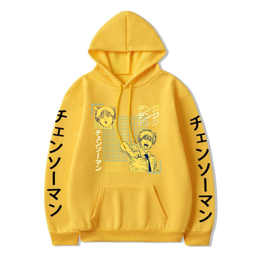 Chainsaw Man Anime Print Casual Hoodie - European Size