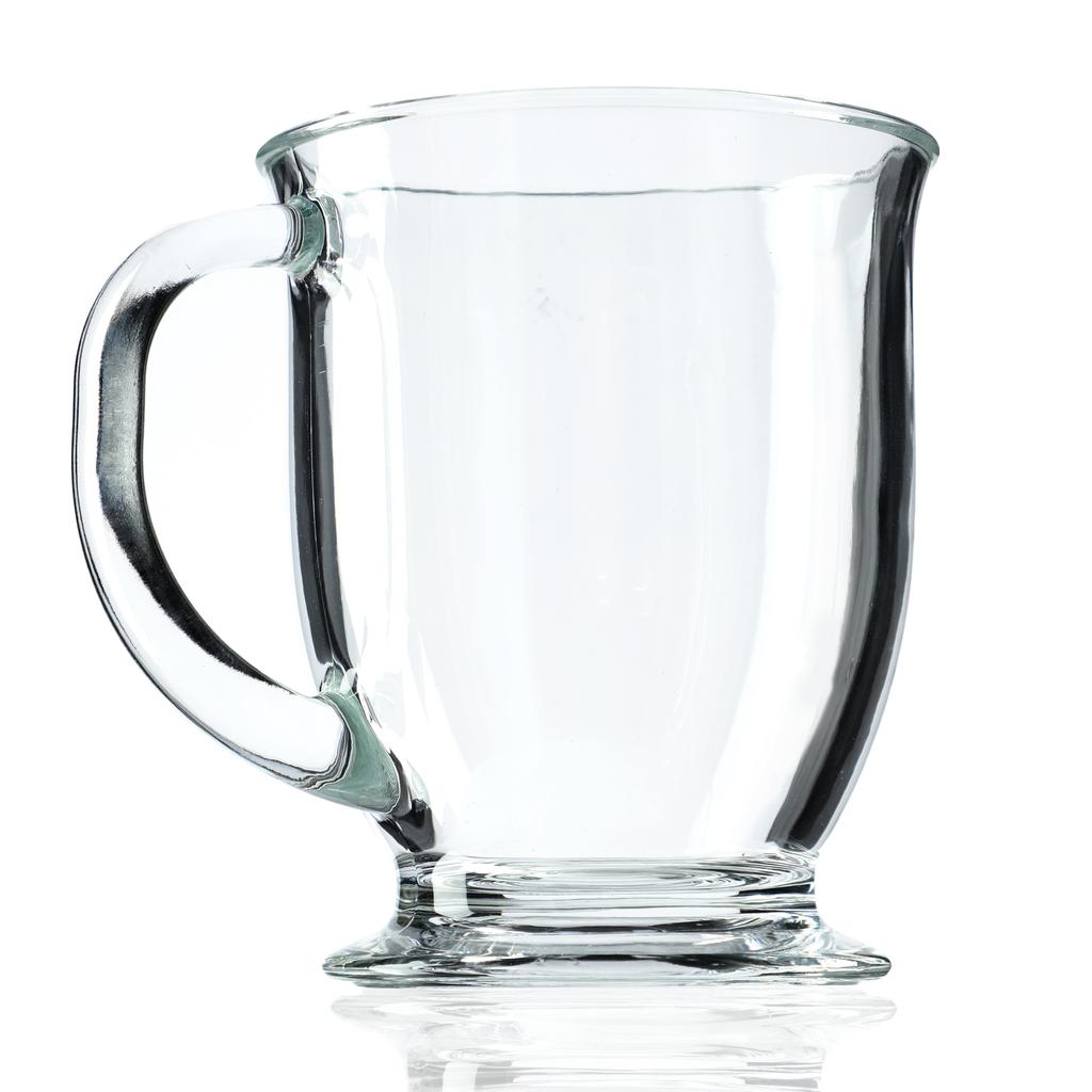 KADAX Sklenice na čaj Kávu 460ml Hrnky s Uchem sada Sklenic 2 ks