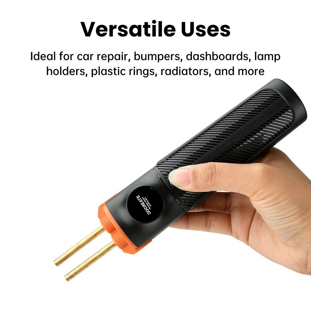 5000mAh Cordless Plastic Welder Type-C Rechargeable Plastic Welding Machine 400PCS Needles Heat Stapler Bumper Repair Kits