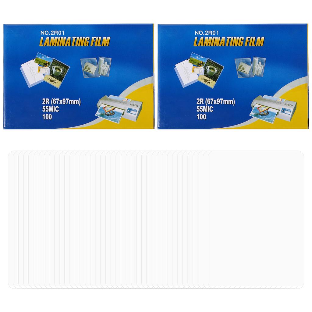 200Pcs Transparent Laminator Sheets Thermal Laminating Pouches Po Storage Plastic Sheets Laminating Paper