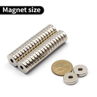 18x5-5mm Super Strong Neodymium Magnet N35 NdfeB Permanent Magnetic Imanes Round With Holes Powerful Magnets Refrigerator Magnet